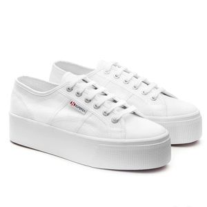 NEW in Box Women’s White Platform Superga
